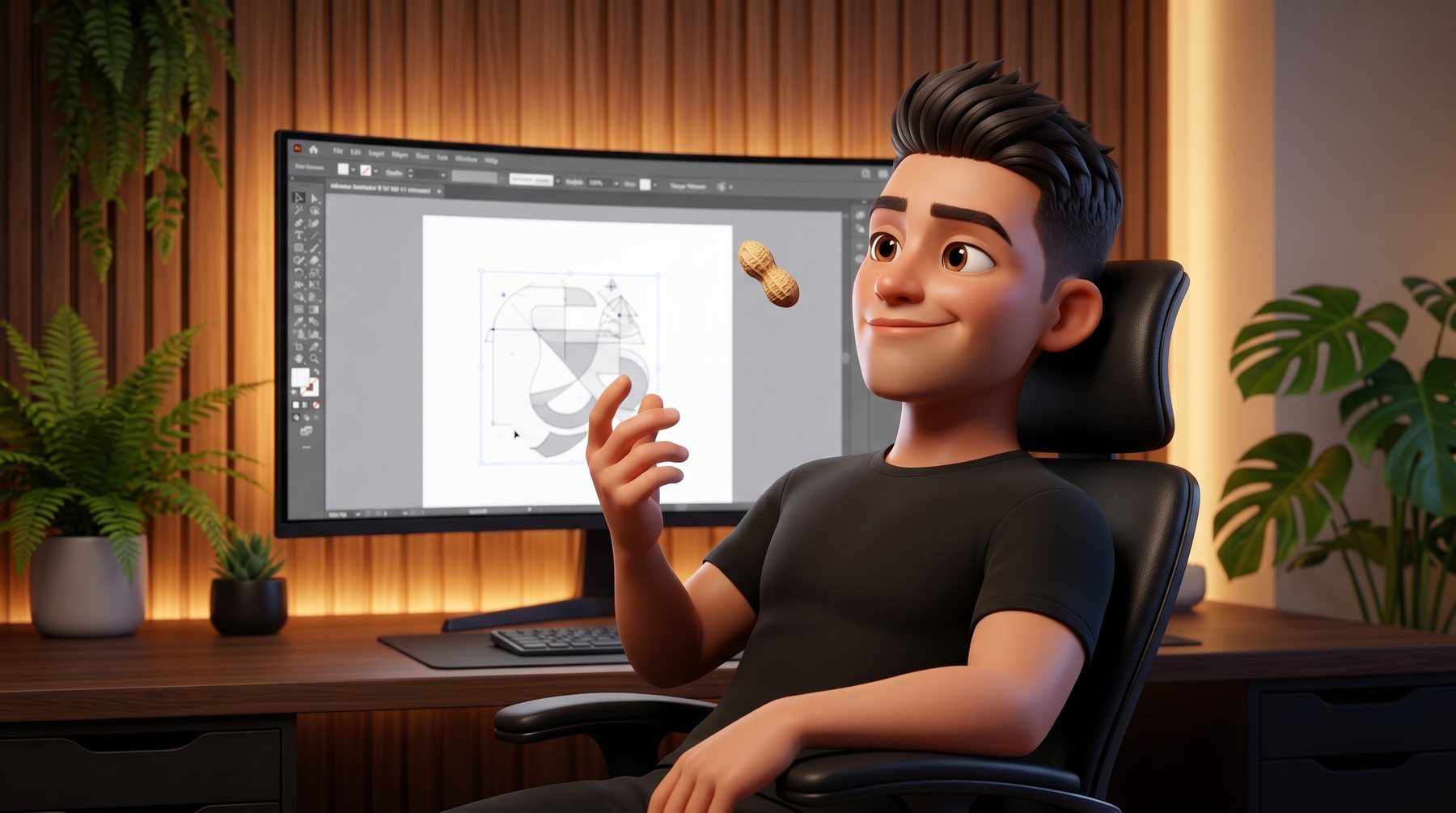 Mike 3D diseñando